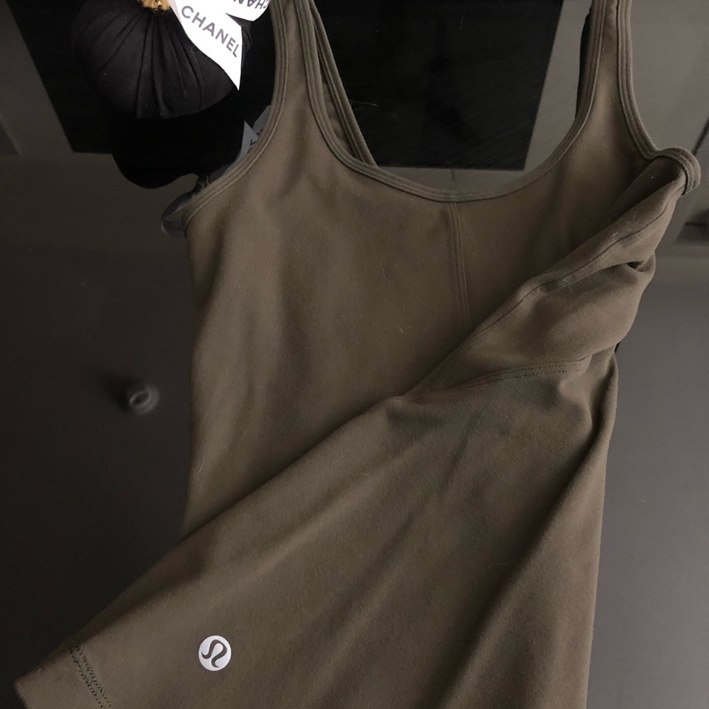 Army Green Lululemon tank top
